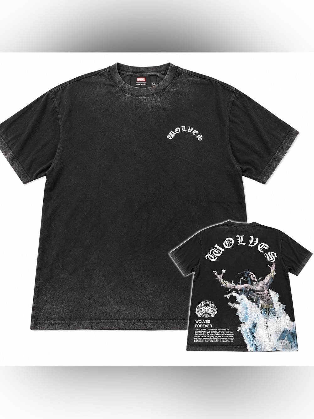 Darc Sport x Marvel Wolverine Namor Corazon Wolves Forever Tee Black men’s XL